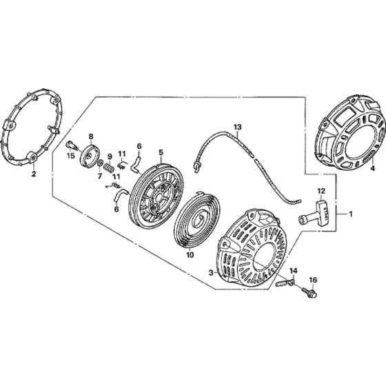 Recoil Starter for Honda GX200U