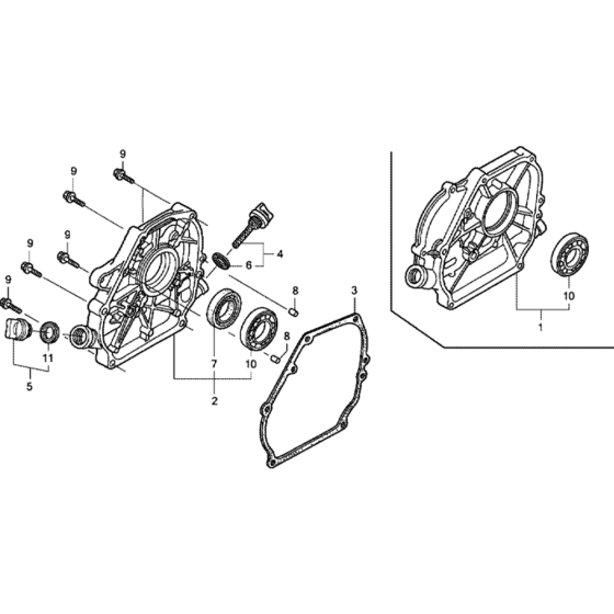 Crankcase Cover for Honda GX200UT