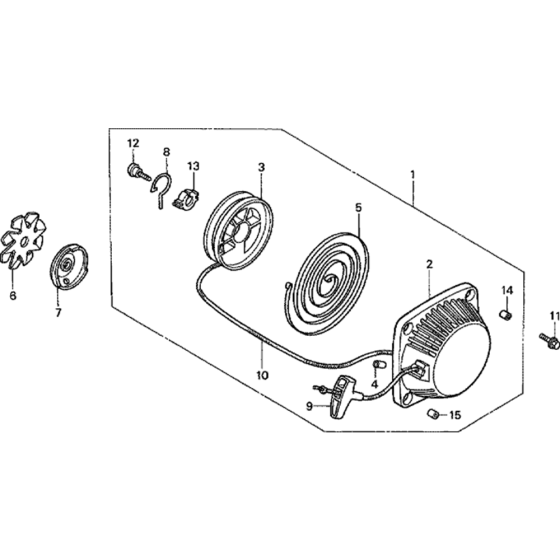 Recoil Starter for Honda GX22