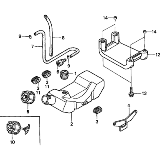 Fuel Tank Assembly for GX22