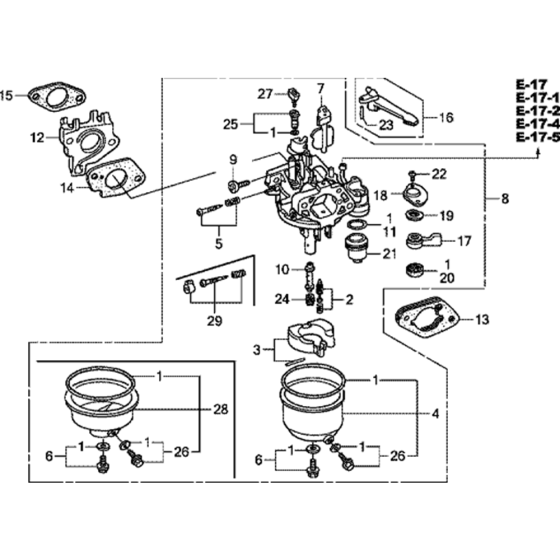 Carburetor Assembly for Honda