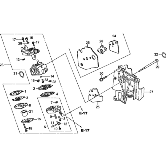Carburettor Assembly for GX25NT