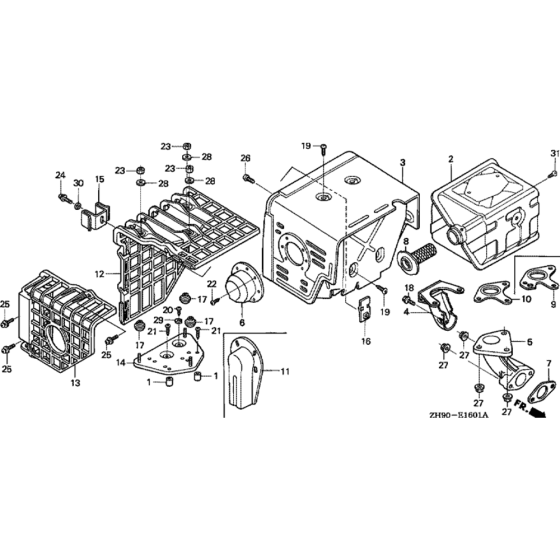 Muffler Assembly for GX270