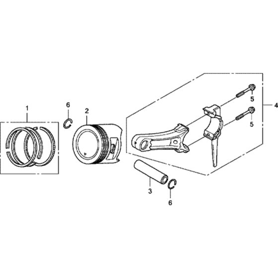 Piston Assembly for Honda GX270H