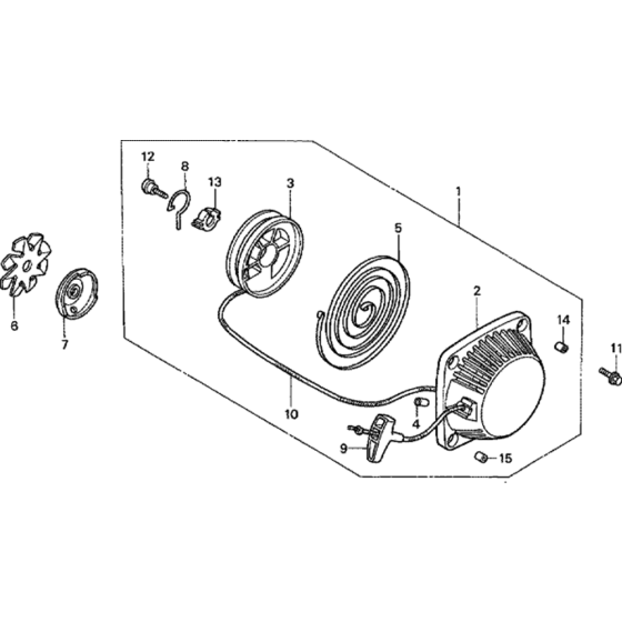 Recoil Starter for Honda GX31