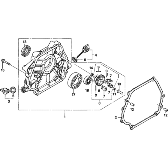 Crankcase Cover for Honda GX340U1