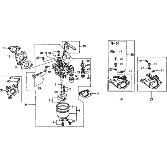 Carburetor Assembly for GX390K1