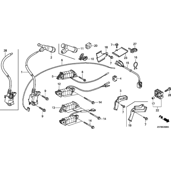 Ignition Coil Assembly for Honda