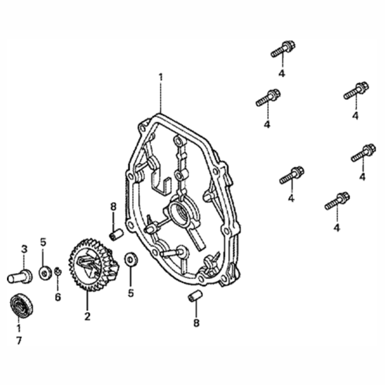 Crankcase Cover for Honda GXH50