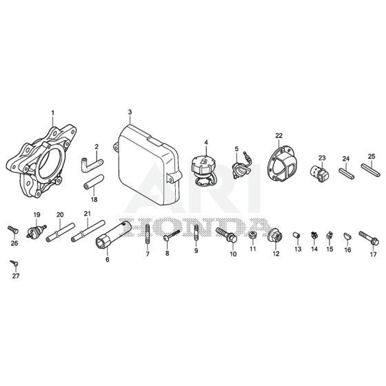 Honda GXR120RT Engine Parts