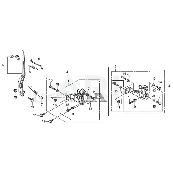 Control Assembly for Honda GXR120RT