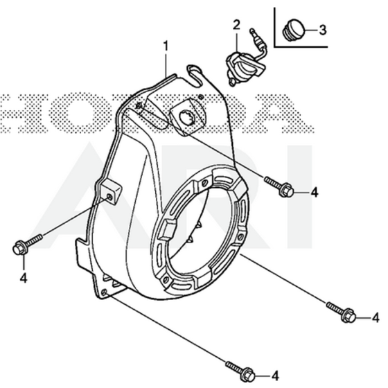 Fan Cover for Honda GXR120UT