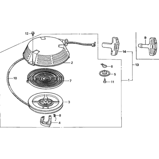 Recoil Starter for Honda GXV160H2
