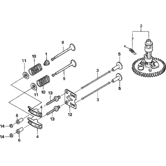 Camshaft Assembly for Honda GXV160H2