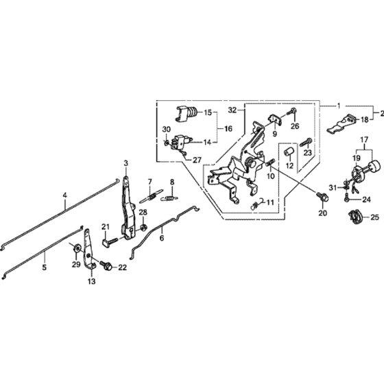 Control Assembly for Honda GXV340RT2
