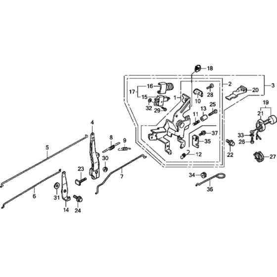Control Assembly for Honda GXV390RT1