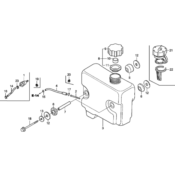 Fuel Tank Assembly for Honda