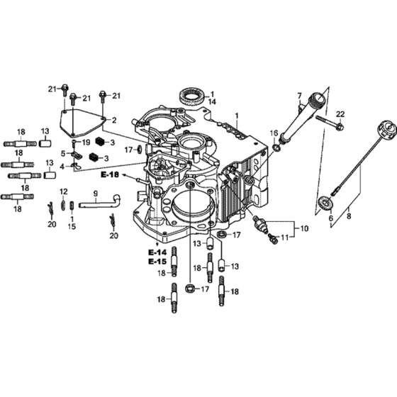Crankcase Assembly for GXV630R