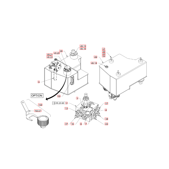 Oil Tank for Hamm Rollers