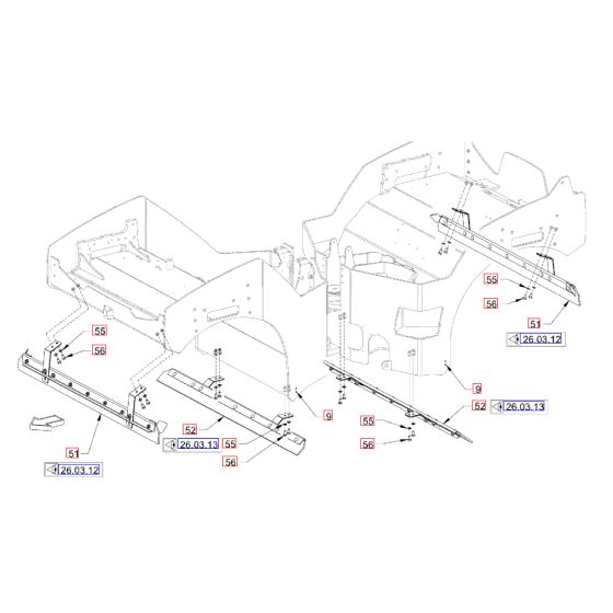Scraper for Hamm Rollers