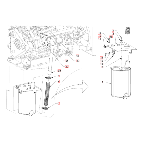 Exhaust System for Hamm Rollers