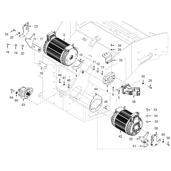 Pump Drive & Engine Assembly