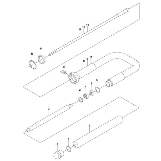 Husqvarna HA 35 Poker Assembly