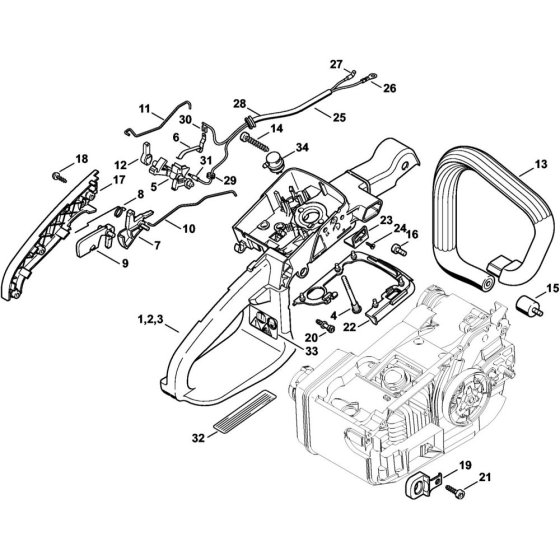 Handle Housing MS 200