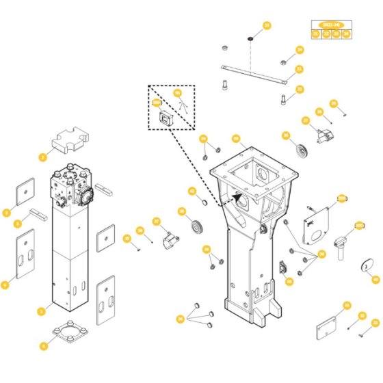 Epiroc HB 3100 Breaker Assembly