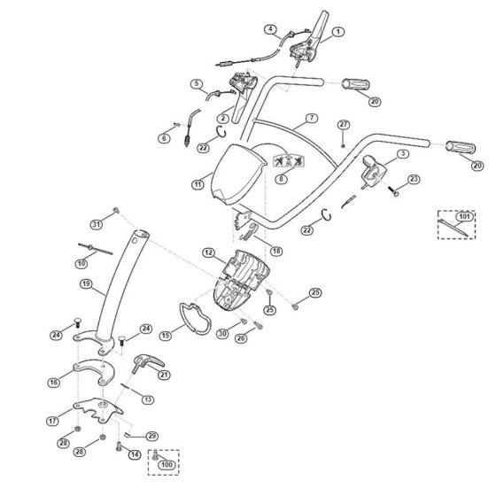 Handle Assembly for HB 445.0 R