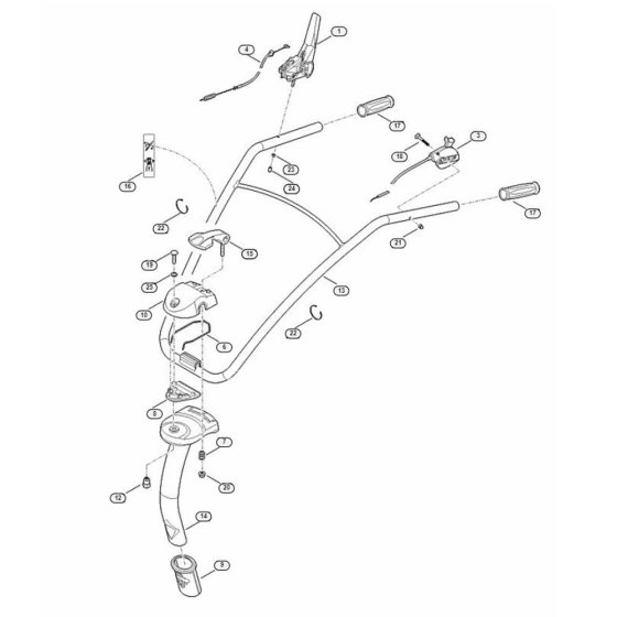 Handle Assembly for Stihl/Viking