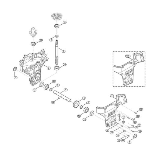 Gear Box Assembly for HB 445.2