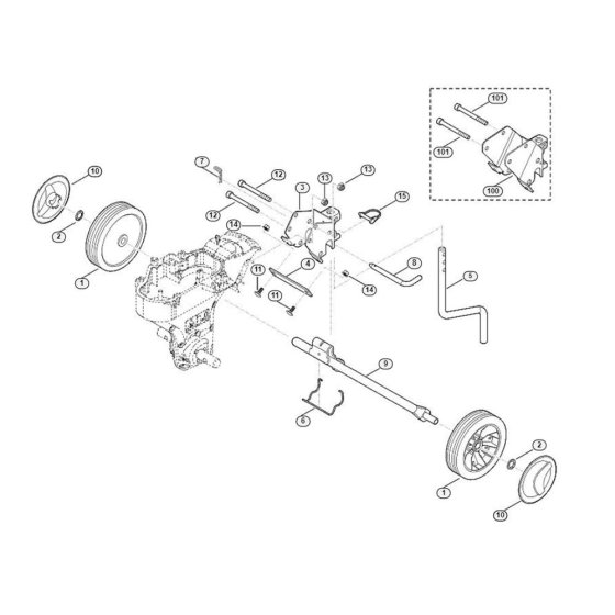 Chassis Assembly for HB Tillers