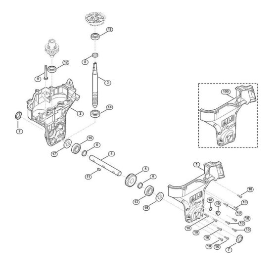 Gear Box Assembly for HB 585.1