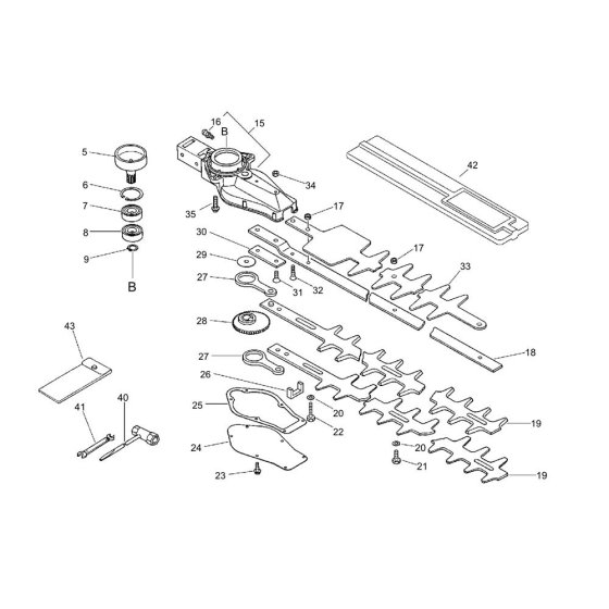 Gear Case for ECHO HC-1500