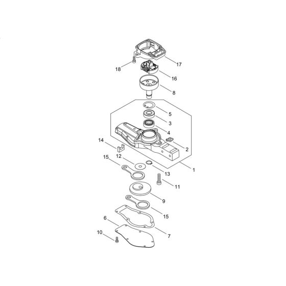 Gear Case for ECHO HC-1501