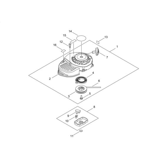 Recoil Starter for ECHO HC-156
