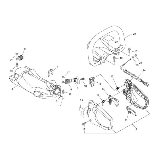 Handle for ECHO HCR-161ES