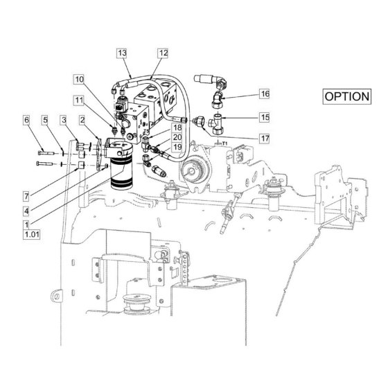 Bypass Oil Filter for Hamm HD10 - 12