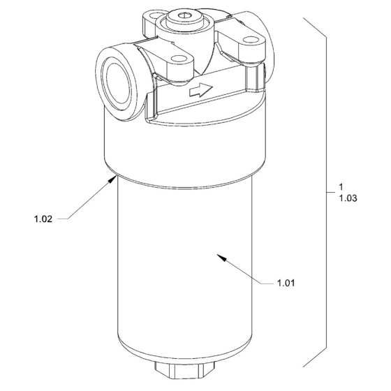 Hydraulic Oil Filter for Hamm