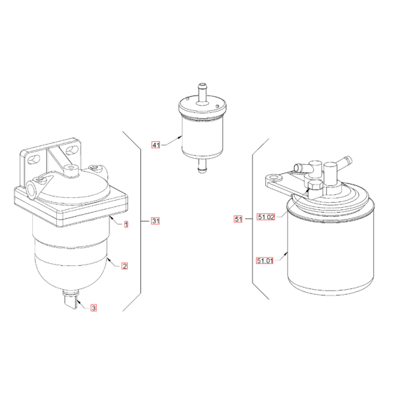 Fuel Filter for Hamm Rollers