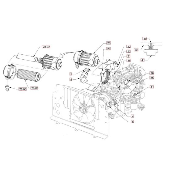 Air Filter for Hamm HD50