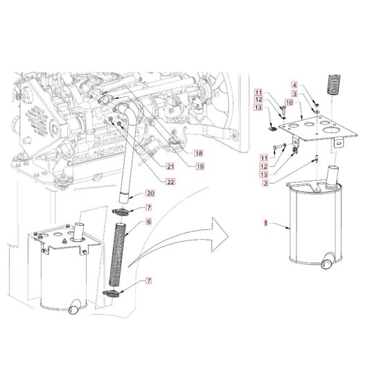 Exhaust System for Hamm HD50
