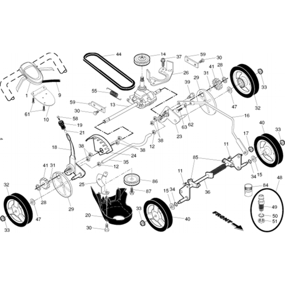 Drive Assembly for Husqvarna