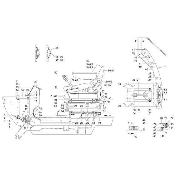 Operators Seat Assembly