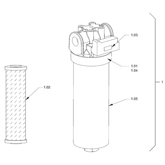 Hydraulic Oil Filter Assembly