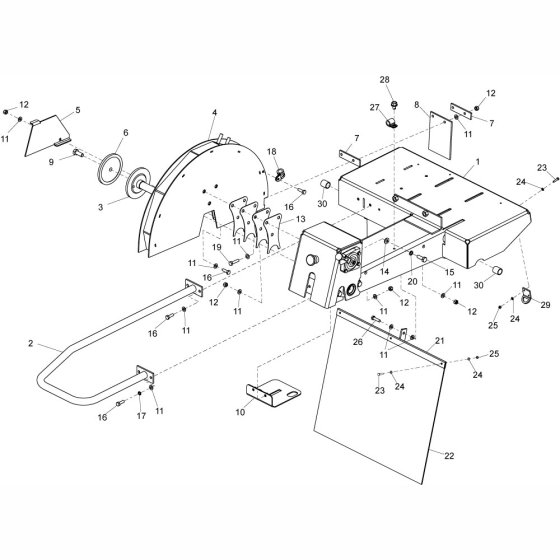 Handle & Blade Guard Assembly