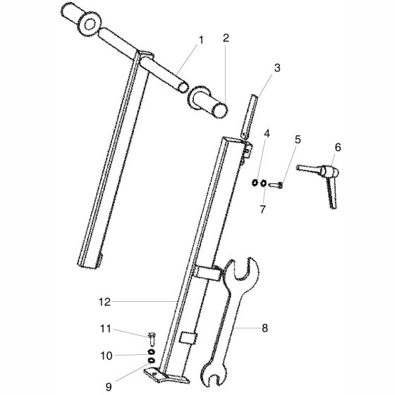 Handle Assembly for Floor Saw