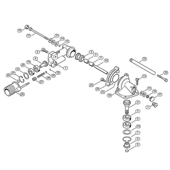 Gear Head HG 900 Assembly