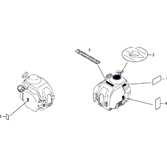 Decal Assembly for Honda HHH25S75E